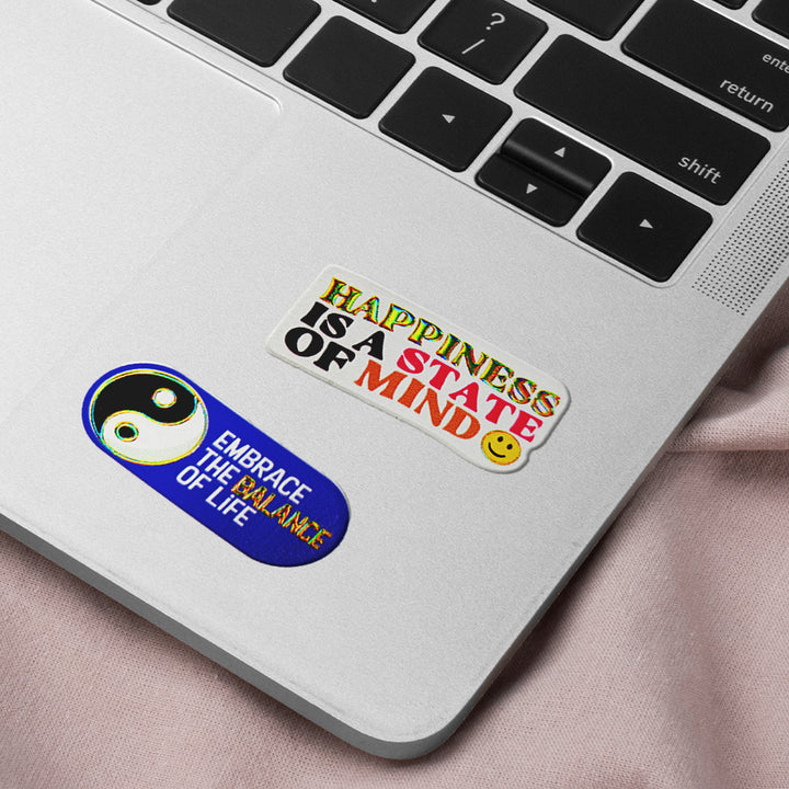 Mindfullness Sticker Zen Sticker Set : Cultivate Mindfulness (Golden) – Motivational Gifts
