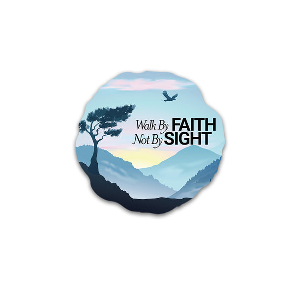 Positivity Ceramic Fridge Magnets: Faith