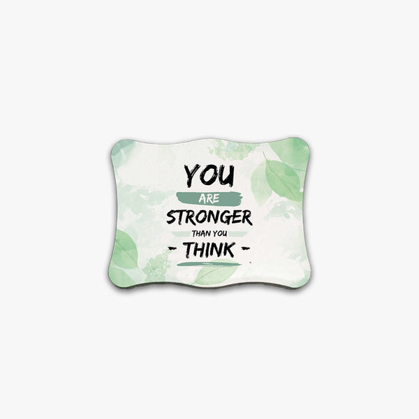 Inspirational Ceramic Fridge Magnets: Strength