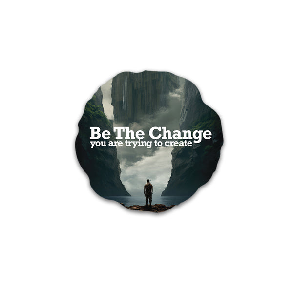 Positivity Ceramic Fridge Magnets: Be the Change