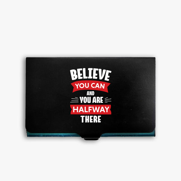 Positivity Metal Card Holder: Believe You Can