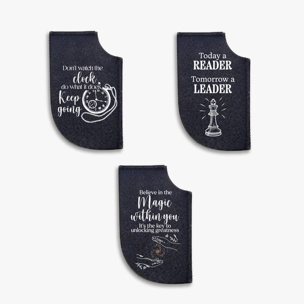 Positivity Leather Bookmark: Words of Wisdom (Set of 3)