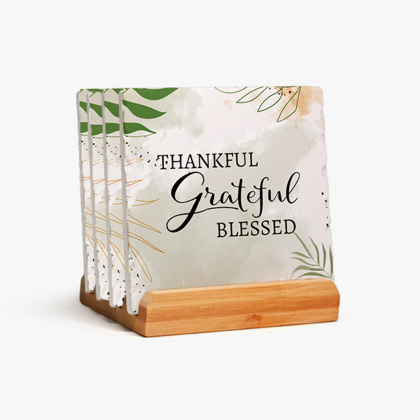 Affirmation Ceramic Coaster: Perfectly Aligning (Set of 4)