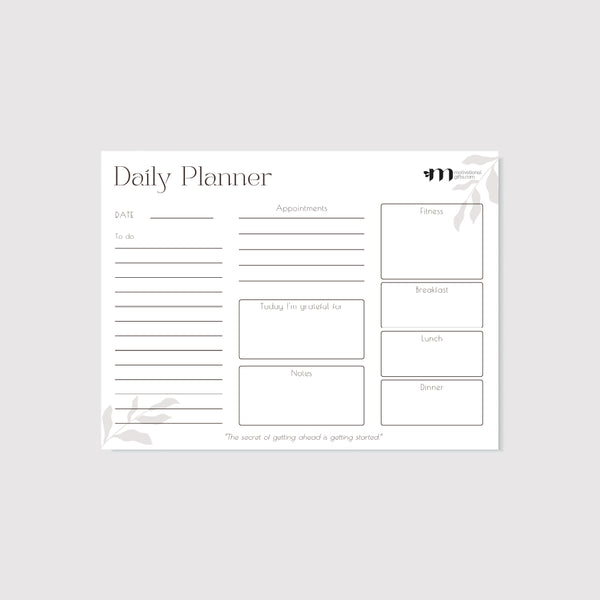 Adhesive Horizontal White Board Sheet : Daily Panner