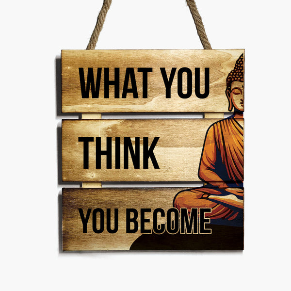 Zen Wooden Hanging: Buddha