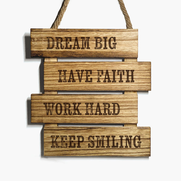 Positivity Wooden Hanging: Dream Big