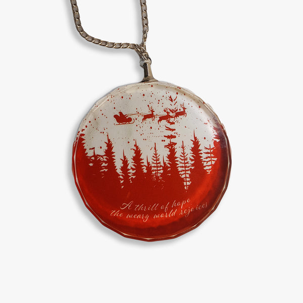 Positivity Glass Ornament: Thrill of Hope