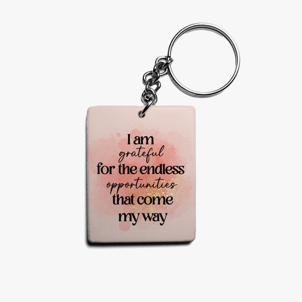 Grateful Keychain: Endless Opportunities