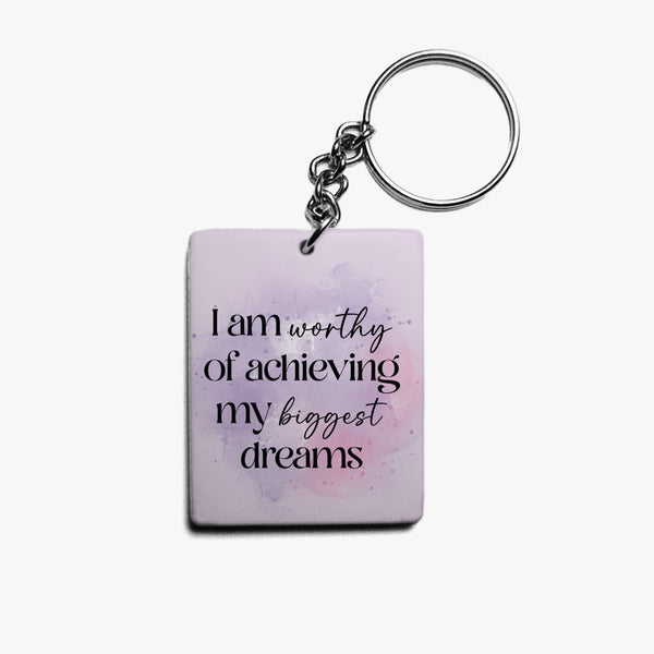 Affirmation Keychain: Biggest Dreams