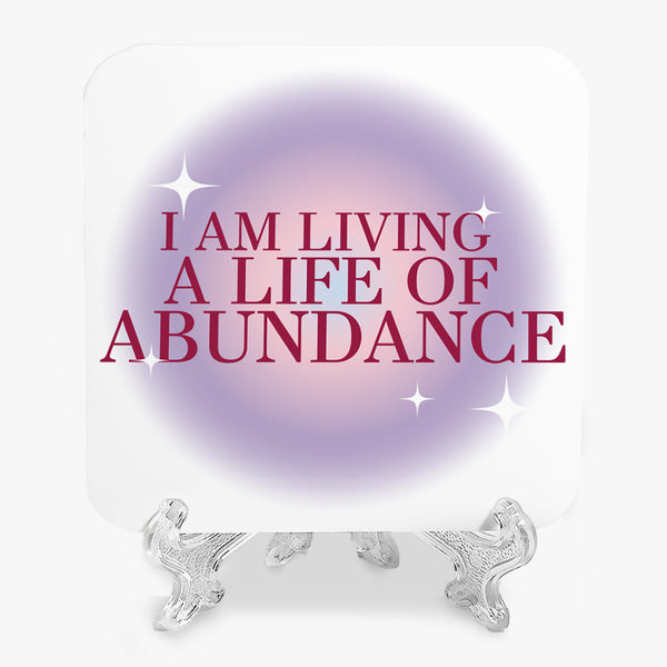 Affirmation Marble Display: Abundance