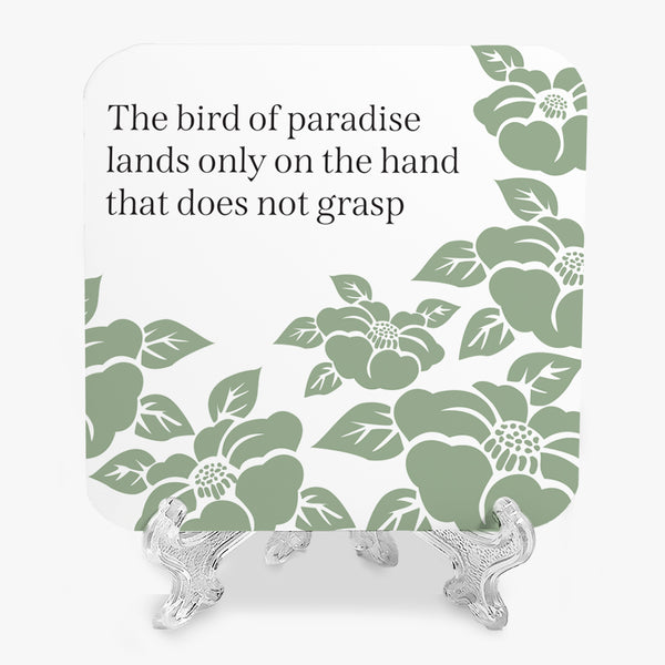 Zen Marble Display: Birds of Paradise