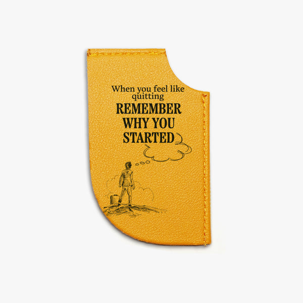 Positivity Leather Bookmark: Remember