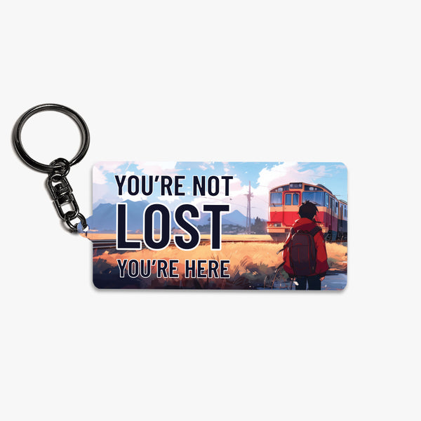 Travel Metal Keychain: Path to Dreams