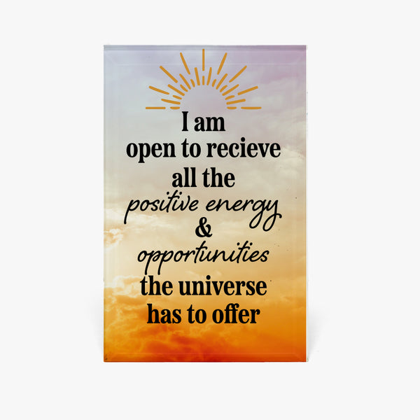 Affirmation Frame Display: Positive Energy