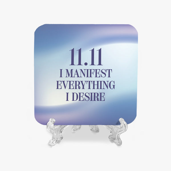 Affirmation Marble Display: 11:11 Manifestation