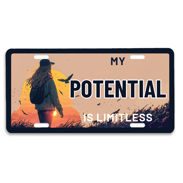 Affirmation License Plate: Potential