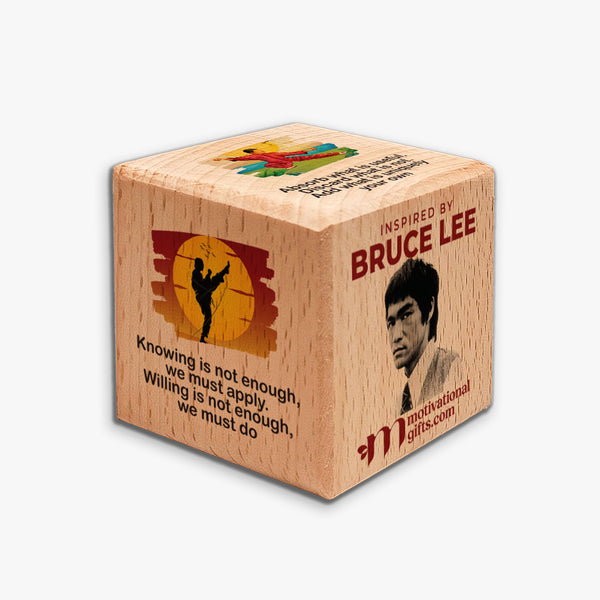 Zen Wooden Cube: Bruce Lee